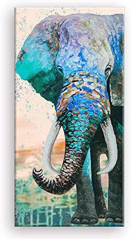 Home Wall Art Décor of The Hand-Painted Elephant, African Animals Graphic Artwork Painting Print for Wall Decor(Waterproof Artwork, Bracket Mounted Ready to Hang) post thumbnail image