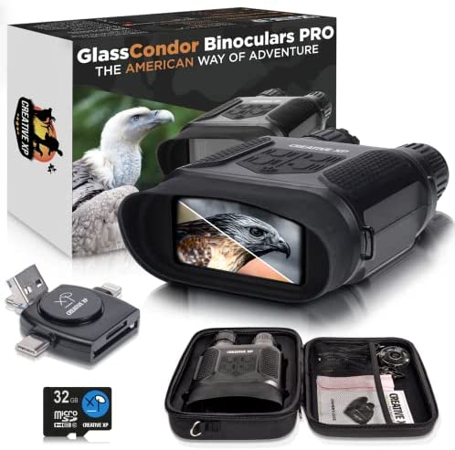 CREATIVE XP Night Vision Goggles – GlassCondor Pro – Digital Military Binoculars w/Infrared Lens, Tactical Gear for Hunting & Security, Black post thumbnail image