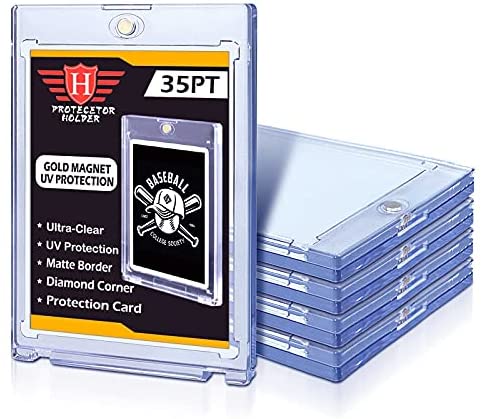 5 ct Magnetic Card Holders for Trading Cards, 35 pt Hard Cards Sleeves Case fit for MTG Cards, YUGIOH Cards, Standard Cards, Sports Cards, Baseball Cards Toploaders post thumbnail image