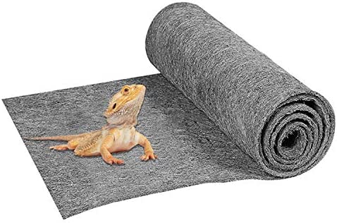 Mechpia 47″ x 24″ Large Reptile Carpet Terrarium Liner Bedding Reptile Substrate Mat Tank Accessories for Bearded Dragon Snake Lizard Tortoise Leopard Gecko (Grey) post thumbnail image