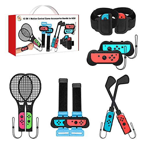 Switch Sports Accessories Bundle – Uxilep 10 in 1 Family Accessories Kit for Nintendo Switch Sports Games 2023 : Golf Clubs for Mario Golf,Just Dance Wrist Bands,Soccer Leg Straps,Tennis Rackets post thumbnail image