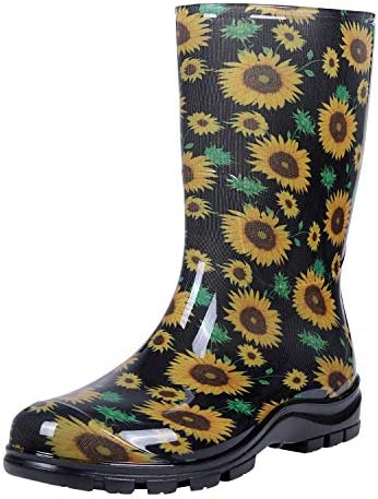 Asgard Women’s Mid Calf Rain Boots Printed Waterproof Rubber Boots Short Garden Shose post thumbnail image