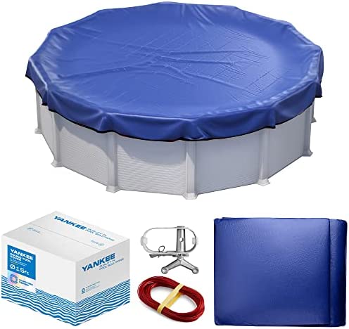 15 ft Round Pool Cover | Extra Thick & Durable Above-Ground Pool Cover | Sapphire Series of Premium Cold- and UV-Resistant Pool Cover | Above-Ground Pool Protection | by Yankee Pool Pillow post thumbnail image