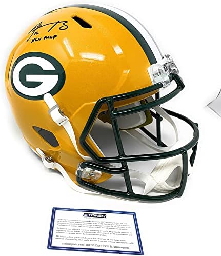 Aaron Rodgers Green Bay Packers Signed Autograph Full Size Speed Helmet XLV MVP Inscribed Steiner Sports Certified post thumbnail image