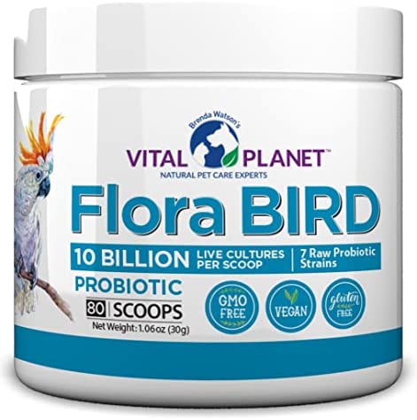 Vital Planet – Flora Bird Probiotic Powder Supplement with 10 Billion Cultures and 7 Diverse Strains, High Potency Probiotics for All Birds for Avian Digestive and Immune Support 80 Scoops 1.06 oz post thumbnail image