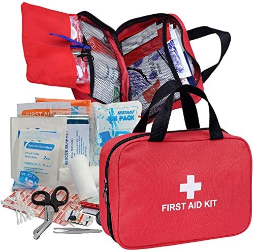 Ykall First Aid Kit – 180 Piece – for Car, Home, Travel, Camping, Office or Sports | Red Bag/Reflective Cross, Fully Stocked with Essential Supplies for Emergency and Survival post thumbnail image