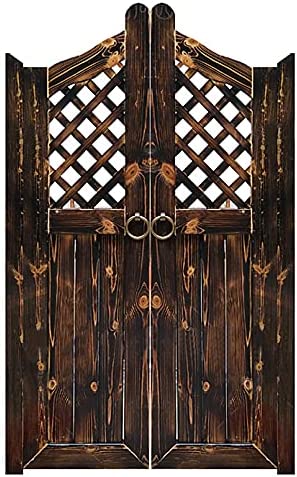 Swinging Cafe Doors,Retro Cowboy Bar Saloon Door,Louvered Solid Wood Handmad Gate for Counter Partition Patio Garden Entrance Decoration,Auto Close Stainless Steel Hinges,Custom (W 47in x H 39in) post thumbnail image