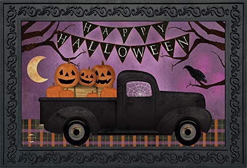 Briarwood Lane Halloween Truck Doormat Jack o’Lanterns Indoor/Outdoor 30″ x 18″ post thumbnail image