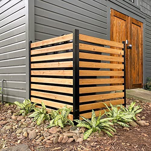 Enclo Privacy Screens EC18009 Charleston Wood Outdoor Privacy Fence Screen Slatted No-Dig Kit 38″ W x 42″ H, 2 Panels post thumbnail image