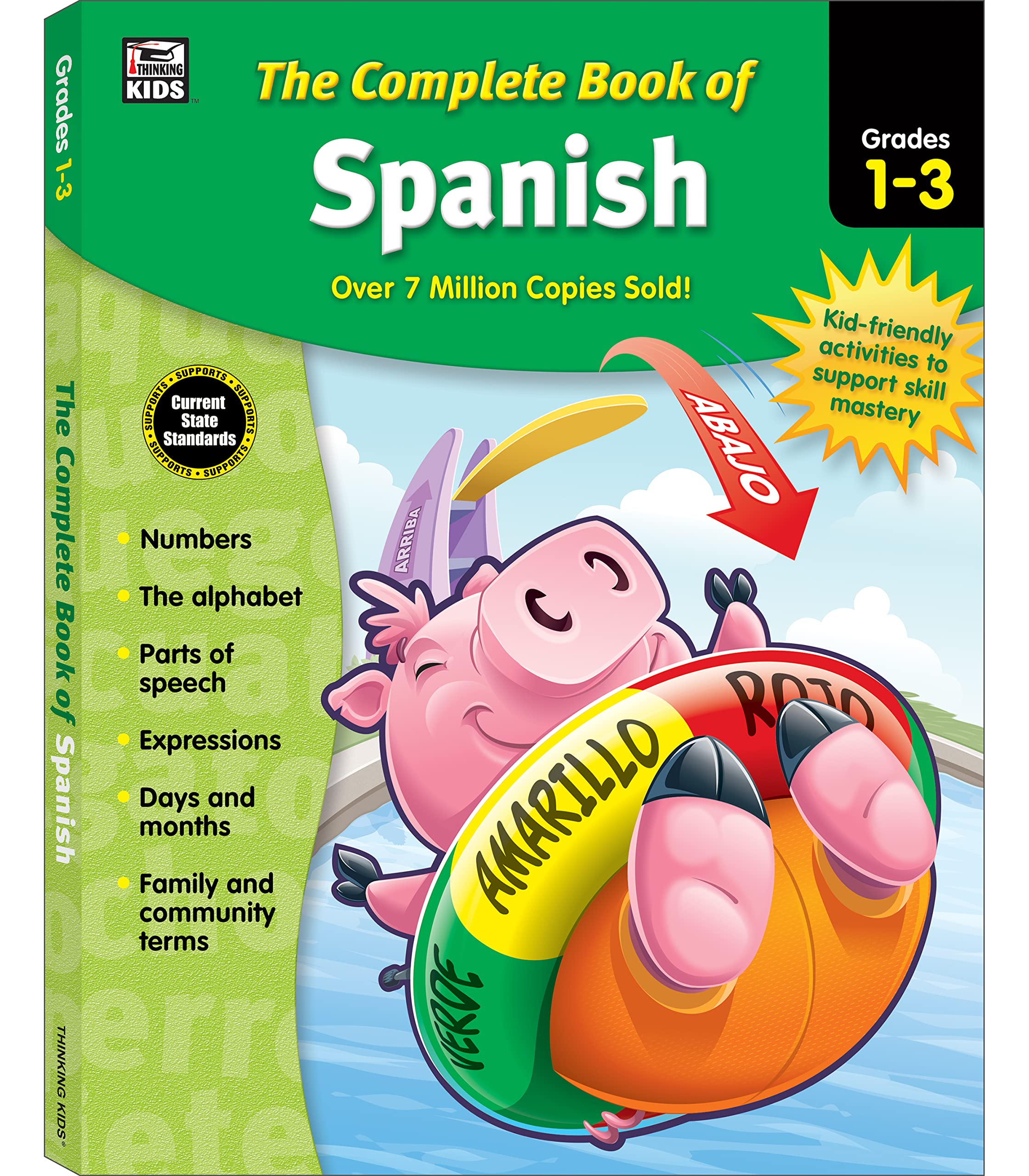 Complete Book of Spanish Workbook for Kids, Grades 1-3 Spanish Learning, Basic Spanish Vocabulary, Alphabet, Numbers, Colors, Parts of Speech, Expressions, Dates, and Songs With Spanish Learning Cards post thumbnail image