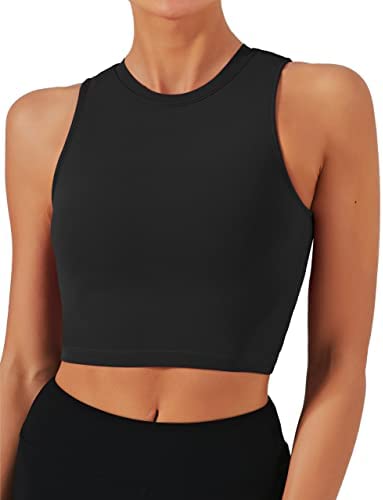 Natural Feelings Sports Bras for Women Removable Padded Yoga Tank Tops Sleeveless Fitness Workout Running Crop Tops post thumbnail image