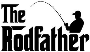 Fishing Rodfather Vinyl Decal Sticker | Cars Trucks Walls Vans Windows Laptops | Black | 5.5 X 3.1 Inches | KCD1834B post thumbnail image