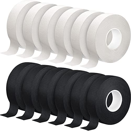 12 Roll Hockey Tape Multipurpose Cloth Tape, 1 Inch 21 Yards Bat Grip Tape Athletic Tape Blade and Handle Hockey Stick Tape for Lacrosse Baseball Bat Sports Gifts Accessories Equipment post thumbnail image