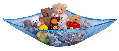 Jumbo Toy Hammock – Organize stuffed animals or children’s toys with the mesh hammock. Looks great with any décor while neatly organizing kid’s toys and stuffed animals. Expands to 5.5 feet – Blue post thumbnail image