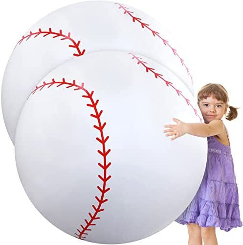 27 Inch Giant Inflatable Baseball Large Baseball Inflatable Sports Balls Giant Beach Balls Beach Pool Party Toys for Outdoor Activity Games Sports Themed Birthday Party Decorations post thumbnail image