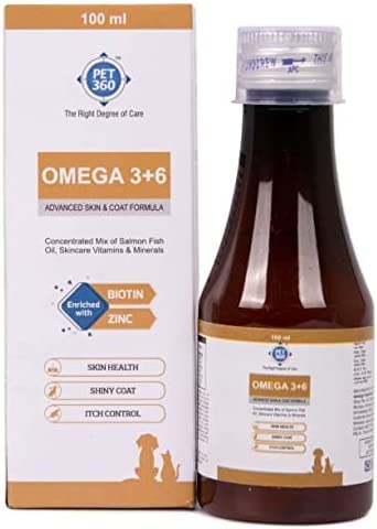 PET360 Omega 3+6 Concentrated Salmon Fish Oil with Vitamins, Minerals & Taurine, Advanced Skin & Coat Formula for Dogs & Cats 100 ml post thumbnail image