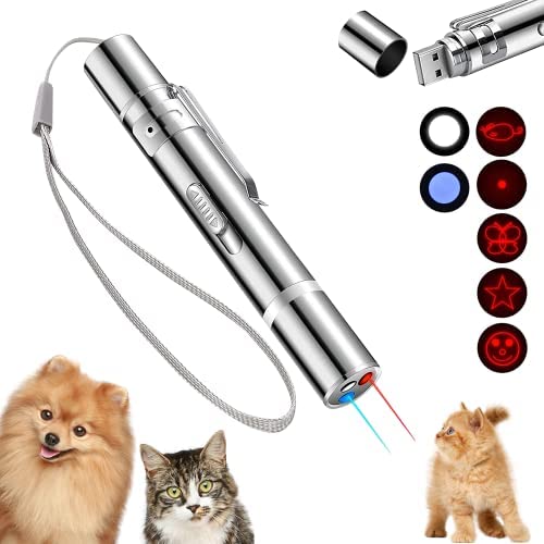 Cat Toys for Indoor Cats, Laser Pointer Interactive Cat Toy, Red Light Lazer Pointer, Multi-Mode USB Rechargeable Pet Dogs Kitten Toy, Long Range Teaching/Presentation Pen post thumbnail image