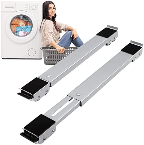 Extendable Furniture Appliances Rollers, Mover Tools with 24 Roller & Brake Equipment for Heavy Washing Dryer Machine Refrigerator for Mobile Wheels Strong Base Stand Hold Up to 660 lb Gray post thumbnail image