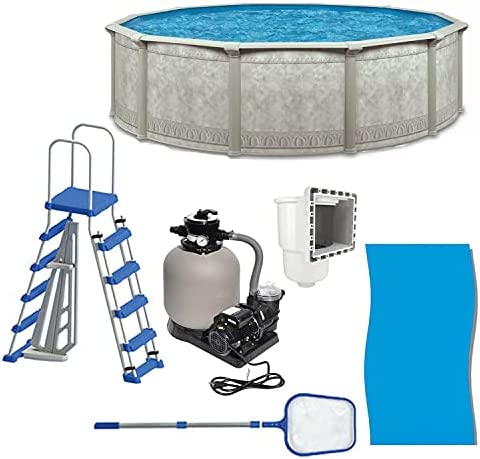 Aquarian Khaki Venetian 21′ x 52″ Above Ground Swimming Pool Kit with Sand Filter and Pump, A-Frame Ladder and Cleaning Maintenance Supplies post thumbnail image