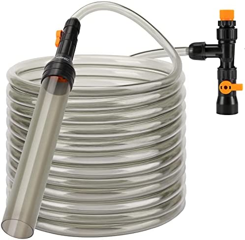 hygger Bucket-Free Aquarium Water Change Kit Fish Tank Auto Siphon Pump Gravel Cleaner Tube with Long Hose Water Changer Maintenance Tool 49-FEET post thumbnail image