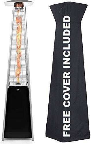 Avenlur Outdoor Patio Propane Space Heater – 48,000 Btu Pyramid Propane Heater, Outdoor Heater, Portable Heater, Patio Heater Propane, W/Wheels, Protective Cover (Black) post thumbnail image