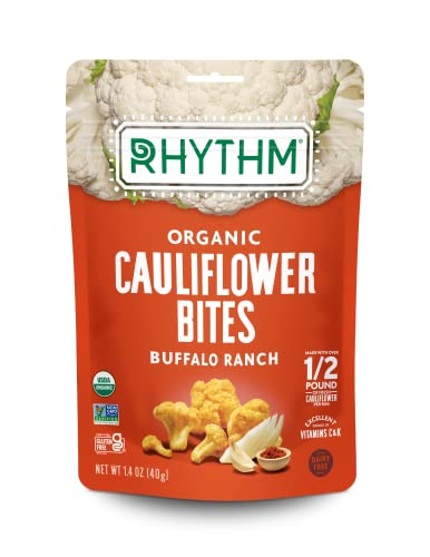 Rhythm Superfoods Organic Crunchy Cauliflower Bites Buffalo Ranch Flavor, Gluten Free, 1.4 Ounces (Pack Of 8) post thumbnail image