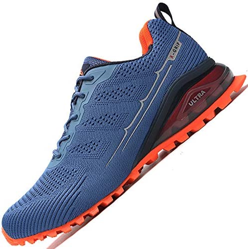 LZDZN Men’s Air Cushion Road Running Shoes Breathable Woven Lightweight Fashion Walking Athletic Marathon Sneakers with Reflection Strip post thumbnail image