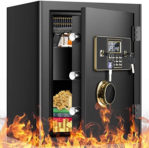 2.3 Cub Home Safe Fireproof Waterproof, Large Fireproof Safe with Built-In Personal Fireproof Security Safe, Lcd Digital Keypad and Removable Shelf, Safe Box for Money Firearm A4 Documents Medicines post thumbnail image