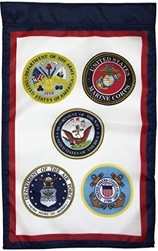 FlagSource U.S. Armed Forces Nylon Garden Flag, Made in The USA, 18×12″ post thumbnail image