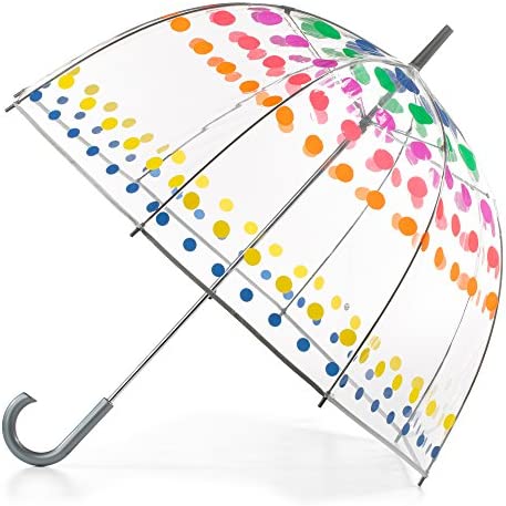 totes Women’s Clear Bubble Umbrella – Transparent Dome Coverage – Large Windproof and Rainproof Canopy – Ideal for Weddings, Proms or Everyday Protection, Dots post thumbnail image