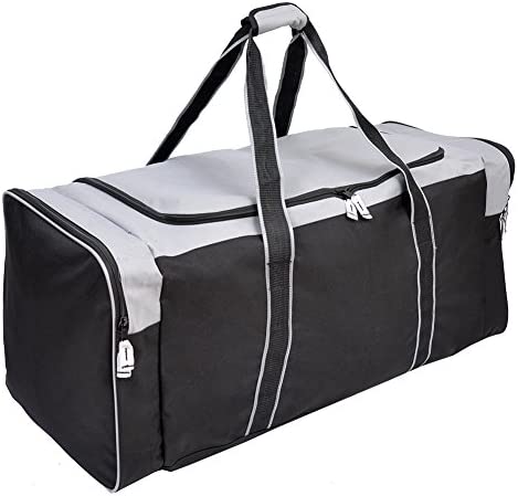 Jetstream Heavy Duty Hockey Bag | Multi Pocket Travel Duffel Bag | Large Sports Gym Equipment with Water Repellency | Foldable Luggage Bag with Padded Handles For Camping (36 Inch, Grey) post thumbnail image