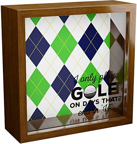 Golf Gifts for Men | 6x6x2 Wooden Shadow Box | Golfing Themed Keepsake with Glass Front | Ideal Gift for Golfer | Special Golfers Present for Fathers Day, Dad or Grandpa | Office or Home Decor post thumbnail image