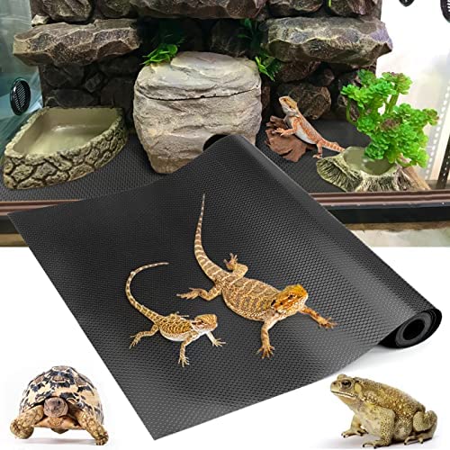 Vodolo Bearded Dragon Tank Accessories, Reptile Terrarium Carpet Substrate for Leopard Gecko, Lizard, Iguana, Snake, Tortoise, Non-Adhesive Reptile Habitat Bedding(Black 79inch) post thumbnail image