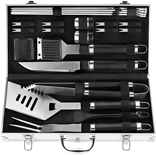 POLIGO 22PCS Grill Utensils Set for Outdoor Grill Set Stainless Steel BBQ Grill Accessories in Case – Premium BBQ Tools Grilling Tools Set Ideal Birthday Father’s Day Grilling Gifts for Men Dad Women post thumbnail image