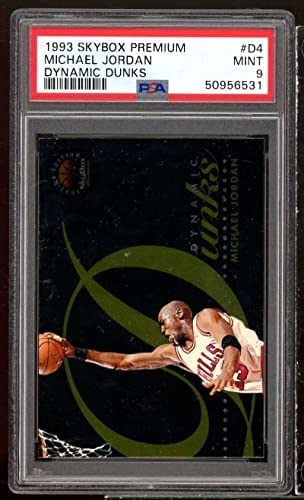 Michael Jordan Card 1993-94 SkyBox Premium Dynamic Dunks #D4 PSA 9 post thumbnail image