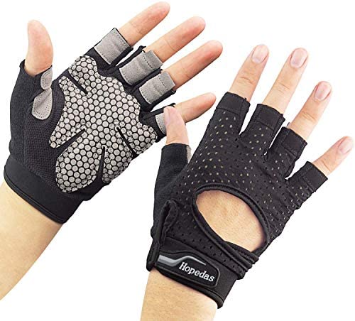 Hopedas Workout Gloves Weight Lifting Gloves Palm Support Protection for Men Women, Exercise Gloves Sports for Training, Fitness, Gym, Black post thumbnail image