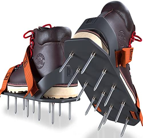 Aerator Shoes – Full Set Aeration Shoes for Lawn Care – Improved Spike Shoes – Manual Gardening Tools – Grass Stitcher to Improve Grass Growing – Great Gift for Gardener (Orange Velcro Fastening) post thumbnail image