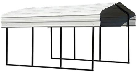 Arrow Shed 10′ x 20′ x 7′ Carport Car Canopy with Galvanized Steel Horizontal Roof, Garage Shelter for Cars and Boats, Eggshell post thumbnail image