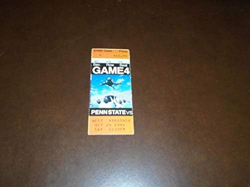 1981 WEST VIRGINIA AT PENN STATE FOOTBALL TICKET STUB post thumbnail image