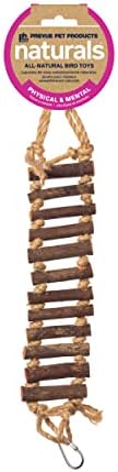 Prevue Pet Products Naturals Rope Ladder Bird Toy, Wood Stairs Climbing Activity Attachment for Birdcage, Earth Tone Brown 62806 post thumbnail image