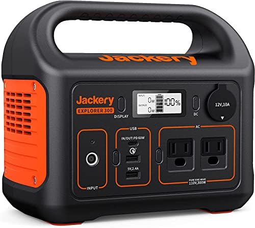 Jackery Portable Power Station Explorer 300, 293Wh Backup Battery, 110V/300W Pure Sine Wave AC Outlet, Solar Generator (Solar Panel Not Included) for RV Outdoors Camping Hunting Blackout(Renewed) post thumbnail image