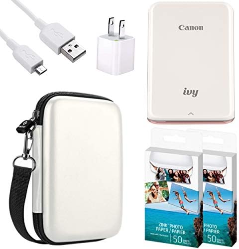 Canon IVY Mobile Instant Mini Photo Pocket Printer through Bluetooth, Portable, Rose Gold, Includes 2×3” Zink Photo Paper Sticker (100 Sheets), Protective case and USB Charging Cable with Wall Adapter post thumbnail image