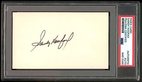 Sandy Koufax Signed Index Card Auto Autograph PSA/DNA Authentic ES2068 – MLB Cut Signatures post thumbnail image