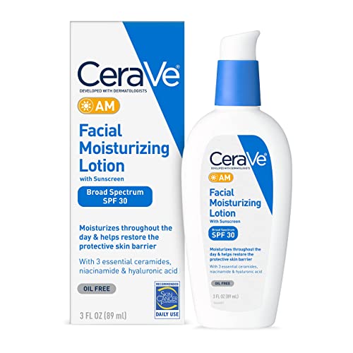 CeraVe AM Facial Moisturizing Lotion SPF 30 | Oil-Free Face Moisturizer with Sunscreen | Non-Comedogenic | 3 Ounce post thumbnail image