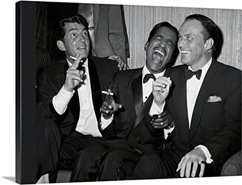 Photo Art Print by PHOTOOH! ~ The Rat Pack 2 – Dean Martin, Sammy Davis Jr. and Frank Sinatra c. 1961 – Black & White Vintage Hollywood ~ Wall Art Photo Posters Movies Star Sports Celebrity Canvas Pictures for Modern Home Office Art Decor Celebrities Prints Unframed Photograph RePrint RP (16 x 20 ROLLED CANVAS PRINT) post thumbnail image