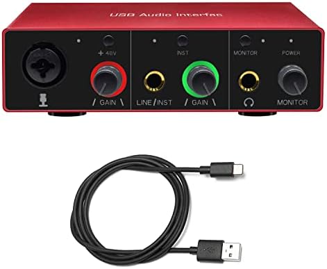 USB Audio Interface with Mic Preamplifier 48V Phantom Power 24 Bit 48kHz Audio Interface post thumbnail image