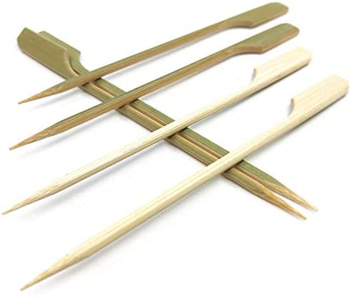 7 inch Bamboo wood wooden Paddle Picks Skewers for Cocktail，Fruit Kabobs，BBQ，Kitchen，Grilling，Barbeque Snacks.More Size Choices 3.5”/ 4.7”/ 7”/ 10” (Pack of 100) post thumbnail image