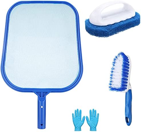 kungfu Mall Hot Tub Cleaning Kit Accessories Contain Pool Net, Paddling Pool Brush and Scrubber Pad, with a Pair Gloves as a Gift, All in 1 post thumbnail image