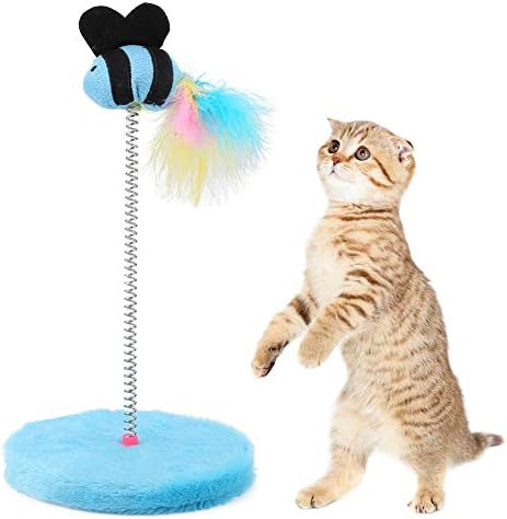 OVAST Cat Supplies Cat Toys, Toy Spring Fish Toy for Pets Playing Jumping Catching Mini Cat Interactive for Pets Playing Jumping Catching (Pink) (Color : Blue) post thumbnail image