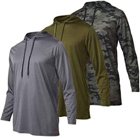 Ultra Performance Mens 3 Pack Dry Fit Long Sleeve Pullover Hoodies, Moisture Wicking Active Tech Workout Shirts Sweatshirts post thumbnail image